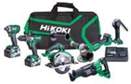 Buy HIKOKI 36V BRUSHLESS 6-TOOL TRADE KIT WITH BONUS MULTI-TOOL CHARGER OR 1440w BATTERY BY REDEMPTION in NZ.