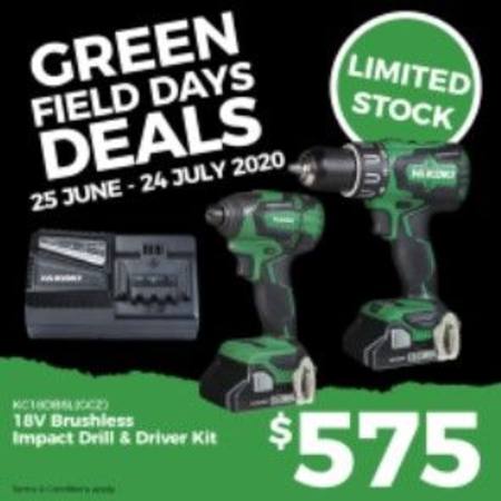 Buy HIKOKI FIELD DAYS 18V BRUSHLESS IMPACT DRILL & BRUSHLESS IMPACT DRIVER COMBO in NZ.