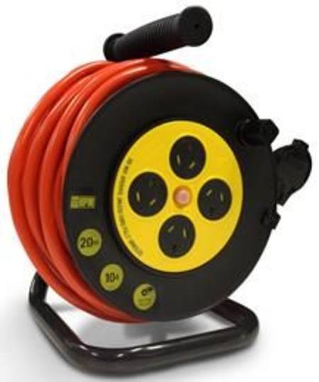 Buy HPM HOUSEHOLD DUTY EXTENSION LEAD 10metre x 10amp ON HOSE REEL in NZ. 