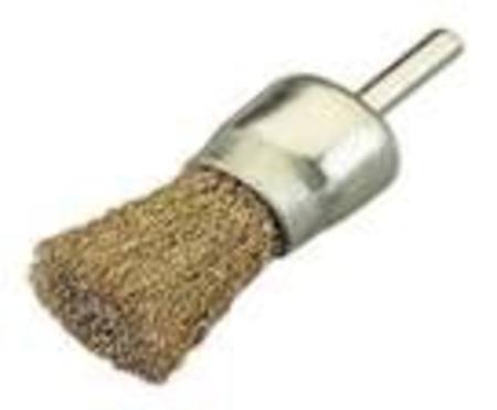 JAZ 26 x 30 x 0.3mm - M6 SHANK FLAT END BRUSH COATED STEEL