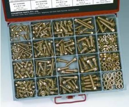 JIS AUTOMOTIVE NON SERRATED FLANGE HEAD 10.9 METRIC BOLT & NUT KIT 215pc