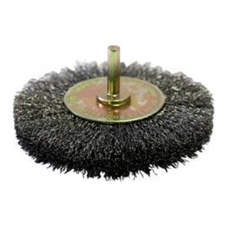 JOSCO 100 X 15MM 1/4" SPINDLE WHEEL BRUSH