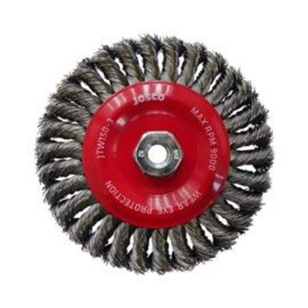 Buy JOSCO 150mm x 14mm x 2 TWIST KNOT WIRE WHEEL BRUSH in NZ. 