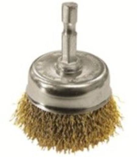 Buy JOSCO 50mm x 0.3mm - 1/4 SHANK CUP BRUSH COATED STEEL in NZ. 