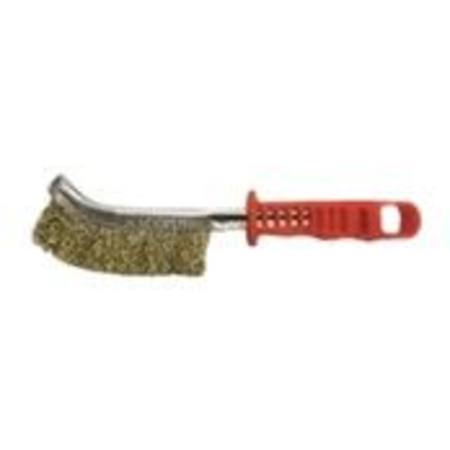 Buy JOSCO BRASS WIRE HAND CREVICE BRUSH ORANGE/RED HANDLE in NZ. 