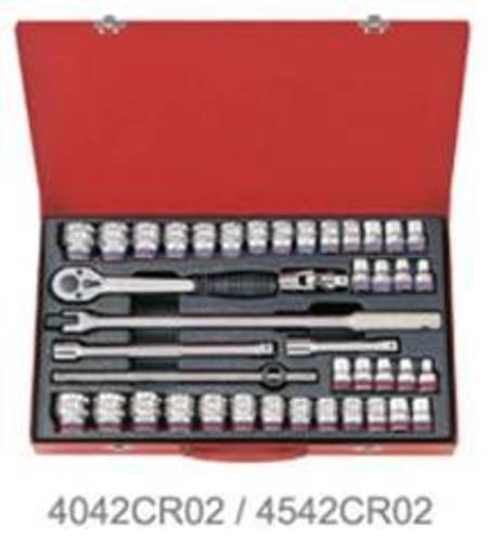 KING TONY 1/2dr 42pc IMPERIAL/METRIC D/HEX SOCKET SET 10-32mm KT4208MR*KTTS00208 1/06/2025-31/07/2025