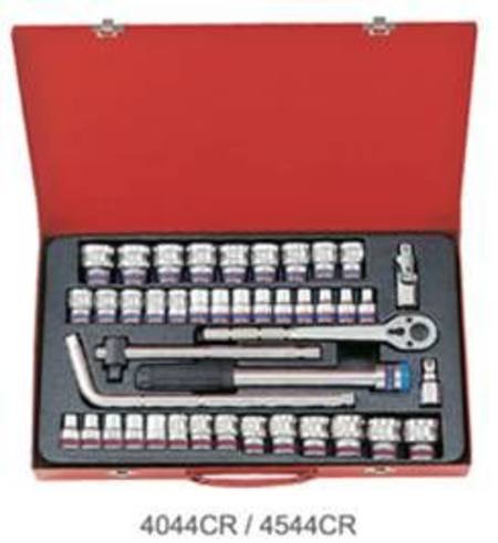 KING TONY 1/2dr 43pc METRIC/ IMPERIAL SOCKET SET 10-32mm  3/8-1-1/4