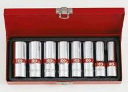 KING TONY 1/2dr 8pc DEEP SOCKET SET  1/2"-15/16"