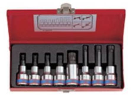 KING TONY 1/2dr 8pc XZN SPLINE BIT SOCKET SET