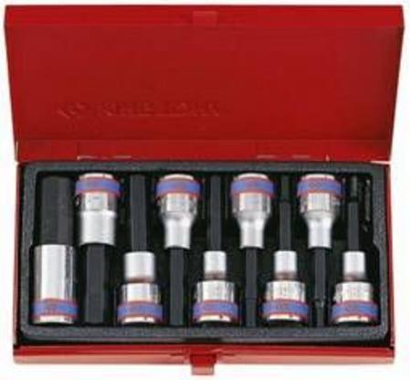 Buy KING TONY 1/2dr 9pc LONG SERIES INHEX SOCKET SET 4-17mm IN METAL CASE in NZ. 