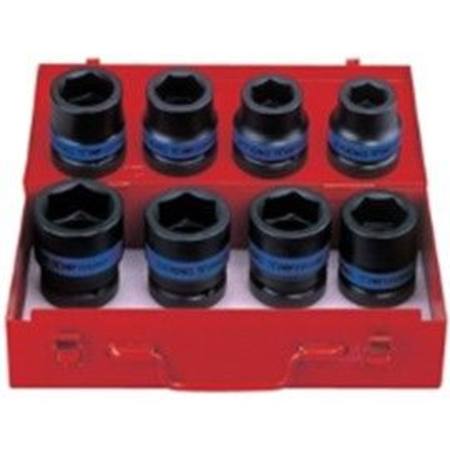 KING TONY 1"dr  8pc METRIC IMPACT SOCKET SET
