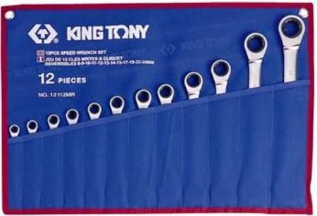 Buy KING TONY 12pc METRIC STANDARD SPEED WRENCH SET 8-24mm in NZ. 