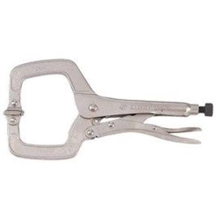 KING TONY 150MM/6" C CLAMP LOCKING PLIER WITH SWIVEL PADS