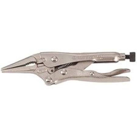 KING TONY 165MM/6" LONG NOSE LOCK GRIP PLIERS