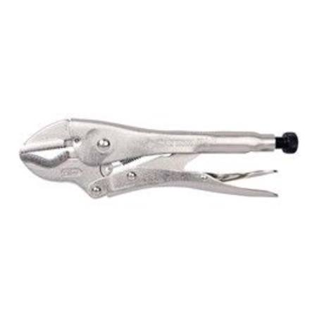 KING TONY 225MM/9" LOCK GRIP PLIER NICKEL V-JAW