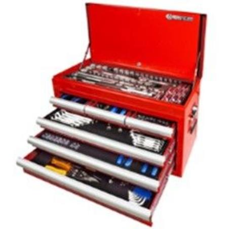 KING TONY 235pc TOOL KIT IN 6 DRAWER RED TOP BOX