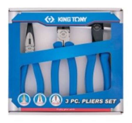 KING TONY 3pc 200MM/8" PLIER SET