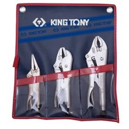 KING TONY 3 PCE LOCK GRIP PLIER SET