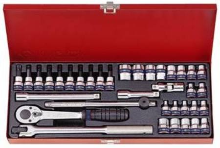 KING TONY 36pc 3/8dr 6-19mm D/HEX SOCKET SET TORX & STAR SOCKETS