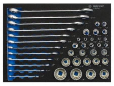 Buy KING TONY 40pc 1/2", 3/8", 1/4"dr SOCKET SET 12pt & WRENCH SET EVA IMPERIAL in NZ.