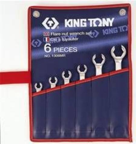 Buy KING TONY 6pc METRIC FLARE NUT WRENCH SET 8-22mm in NZ. 