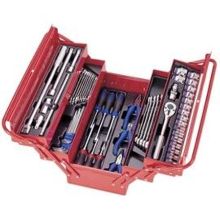 KING TONY 62pc KTSC9A05-062MR3 SECTION CANTILEVER FOLD UP TOOL BOX KIT