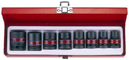 KING TONY 8pc 1/2dr  3/8-15/16 IMPERIAL IMPACT SOCKET SET