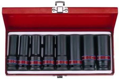 KING TONY 8pc 1/2dr IMP DEEP IMPACT SOCKET SET 1/2-15/16