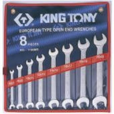 KING TONY 8pc 6 - 22mm O/END SPANNER SET