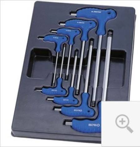 KING TONY 8pc L-TYPE WRENCH SET IN EVA FOAM H2-H10