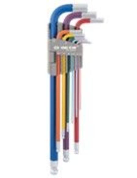 Buy KING TONY EXTRA LONG BALL HEX KEY SET RAINBOW 1.5-10.0mm in NZ. 