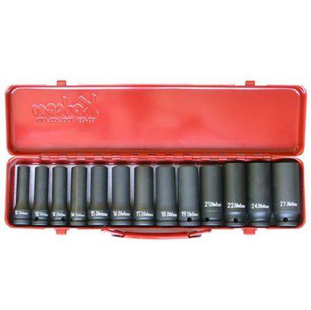 KOKEN 13pc 1/2dr DEEP IMPACT SOCKET SET 10-27mm