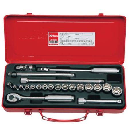 KOKEN 3/8dr 22pc  SOCKET SET 6 - 22mm