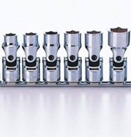 KOKEN 3/8dr 5 - 12mm UNIVERSAL SOCKET SET ON RAIL 8pc