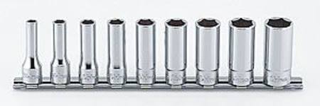 KOKEN 3/8dr 9pc IMPERIAL DEEP SOCKET SET 6pt