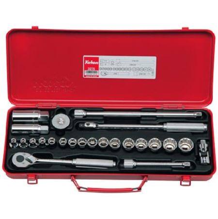 KOKEN 3/8dr SOCKET SET 24pc STD & SPARK PLUG SOCKETS