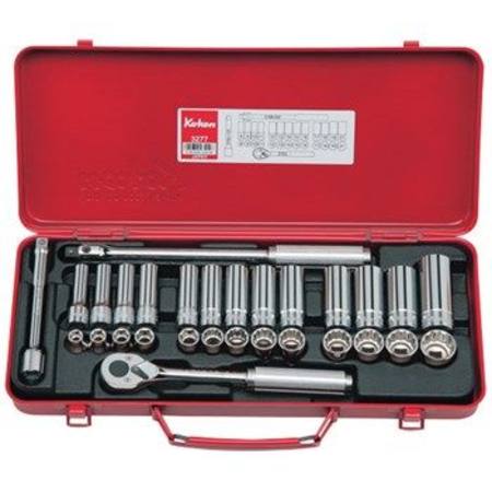 KOKEN 3/8dr SOCKET SET 29pc STD & DEEP SOCKETS