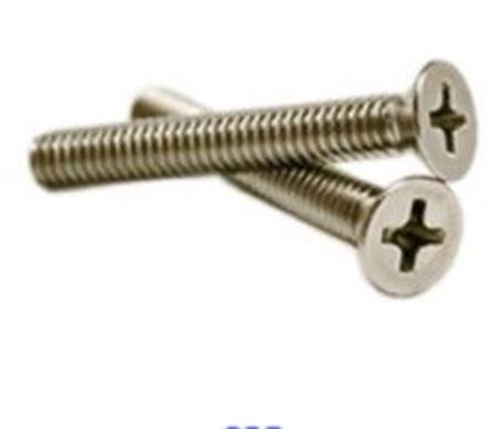 M6-1.00 x 20mm 316 STAINLESS STEEL CSK PHILLIPS MACHINE SCREW