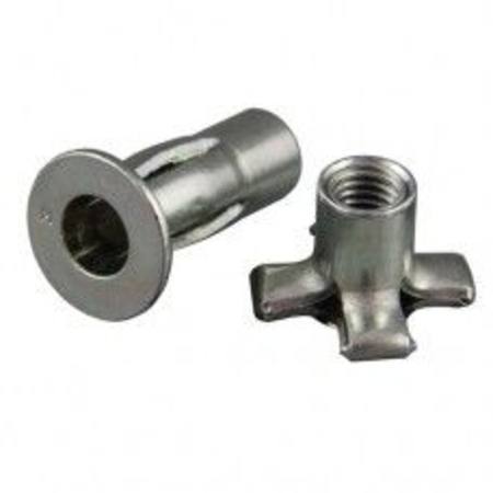 Buy M8 PLUSNUT STEEL FLAT HEAD (0.5 - 7.1mm GRIP) PKT 100 in NZ.