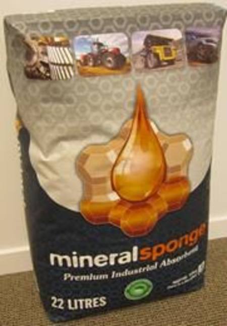 MINERAL SPONGE PREMIUM INDUSTRIAL OIL & LIQUID ABSORBENT 22lLITRE - 15KG