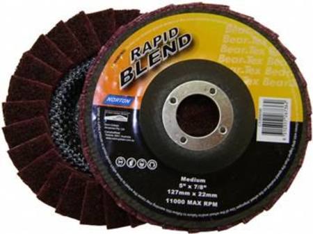 Buy NORTON 125mm RAPID BLEND MEDIUM SURFACE CONDITIONING FLAP DISC (MAROON) in NZ. 