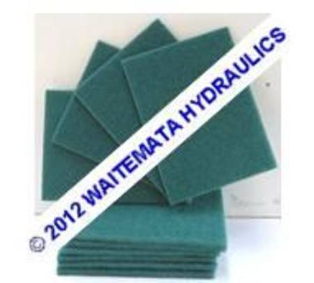 NYLON GREEN SCRUBBER PAD 150 x 200 MEDIUM (PER EACH)