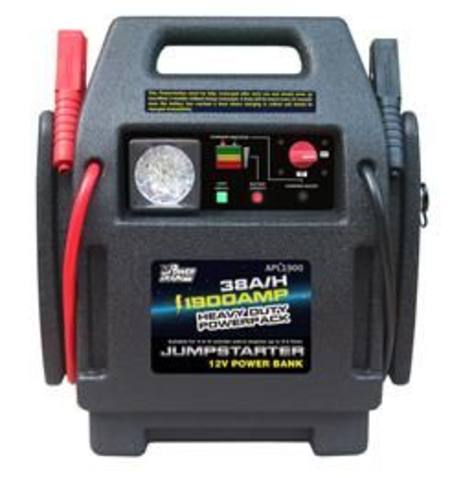 POWERTRAIN  HEAVY DUTY 1900A JUMP STARTER FOR VEHICLES WITH 12 VOLT BATTERIES