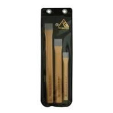 RENNSTEIG RCC3 3pc FLAT COLD CHISEL  SET IN WALLET