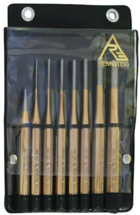 RENNSTEIG TAPER & PARALLEL PIN PUNCH SET 8pc