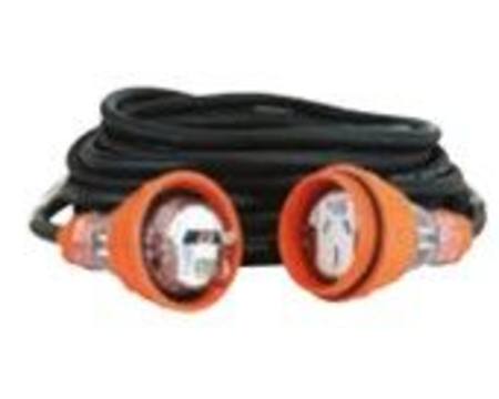 RUBBER 10m EXTENSION LEAD 3 x 2.5mm2 3P-15A PLUG & SOCKET