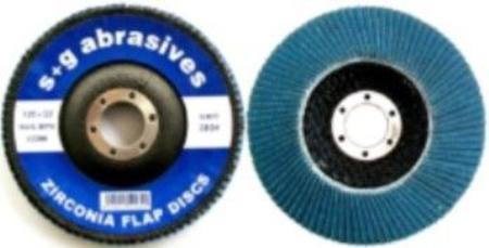 S&G ZIRCONIA FIBRE BACKED FLAP DISC 115 X 22 X Z40