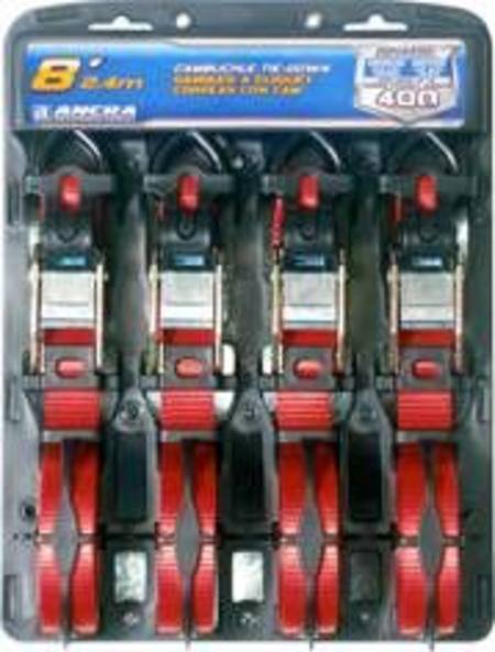 Buy S LINE TIEDOWN 4 pack SET - 4 x CAMBUCKLE 25 x 3.0mtr in NZ. 