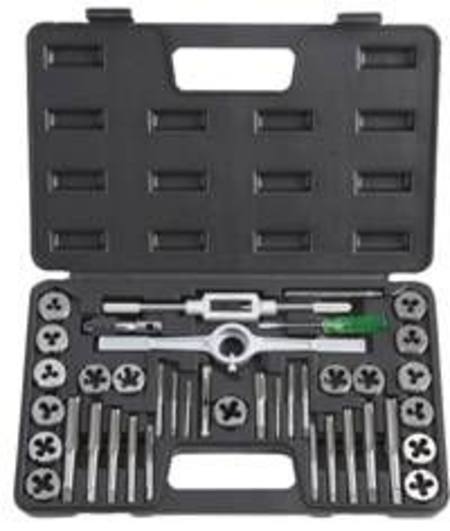 SAVAGE 39pc METRIC TUNGSTEN STEEL TAP & DIE SET