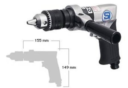 SHINANO SI53058 1/2"800RPM HEAVY DUTY REVERSABLE DRILL